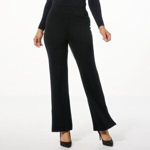 LB70 Lloyd Boston Every AngLL Twill Glimmer Mid Rise Flare Pant Size Large Black